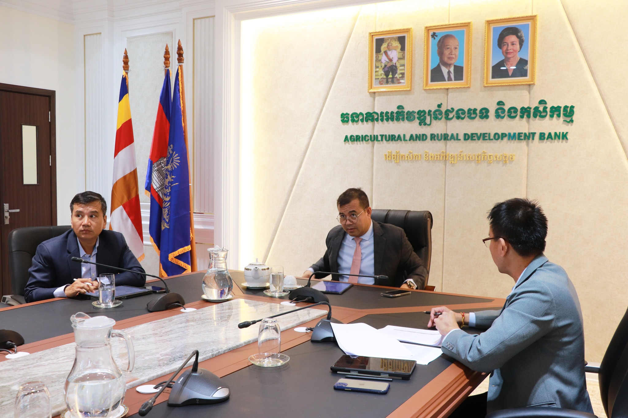 H.E. Dr. KAO Thach, has led the ARDB TV Online Working Group to follow the working progress